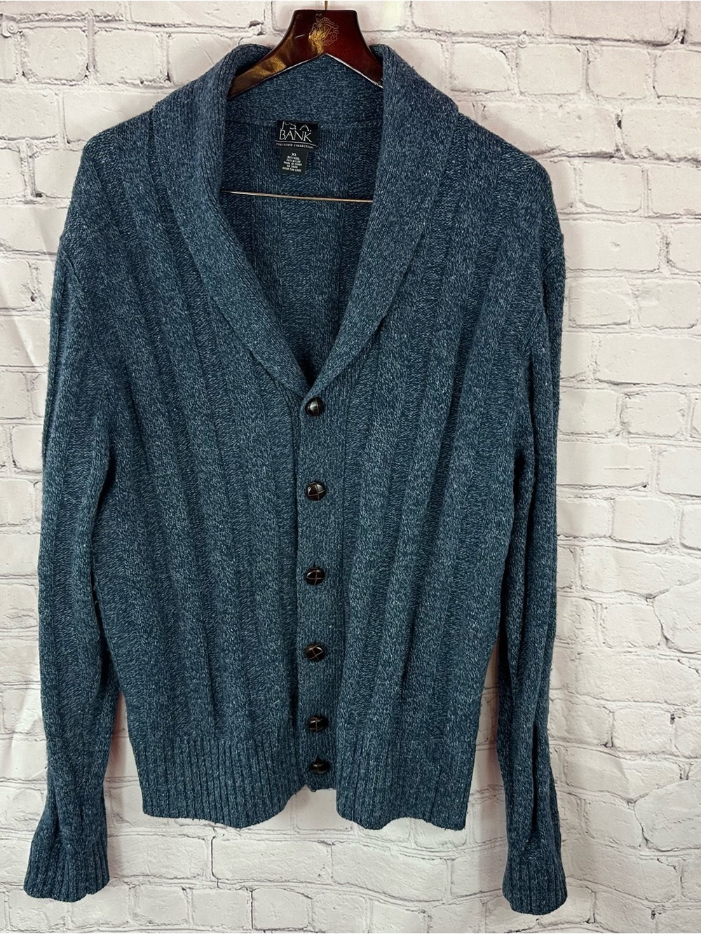 Jos. A. Bank executive collection wool blend Shawl Collar Cardigan Men XL